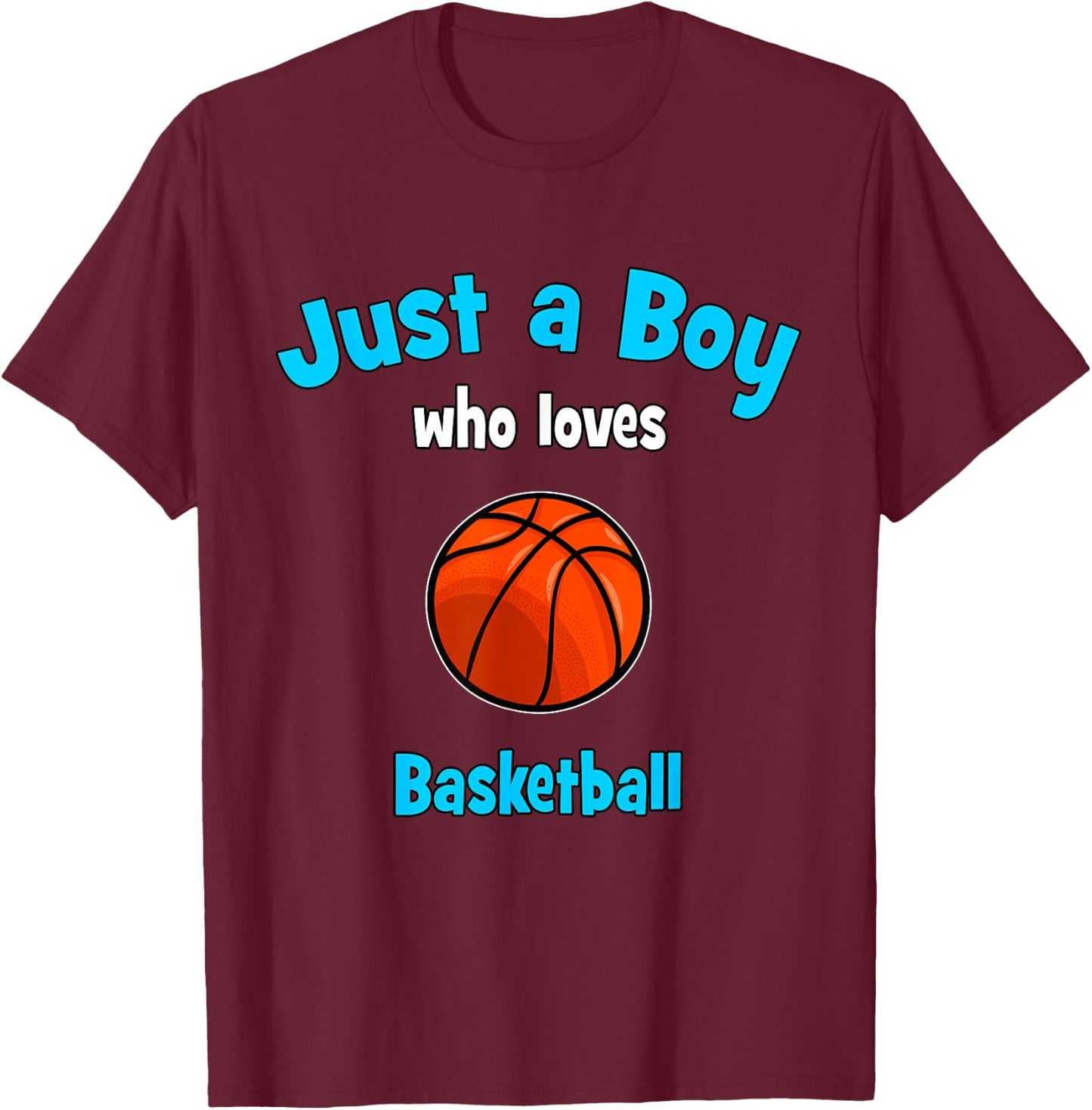Boys Basketball Jersey | Kids Basketball T-Shirt - T-Shirt | Maroon