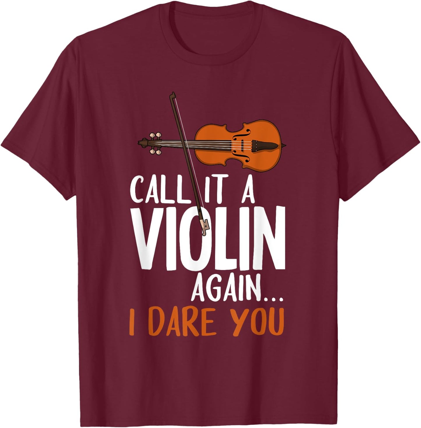 Funny Viola Player Novelty Gift Violin Student Boys Girls T-Shirt - T-Shirt | Maroon