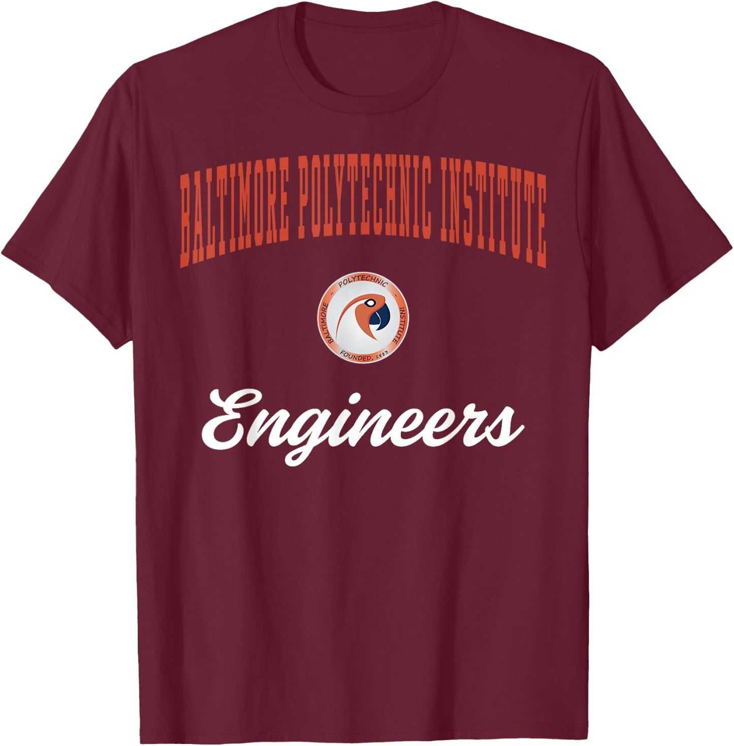 Baltimore Polytechnic Institute Engineers T-Shirt - T-Shirt | Maroon