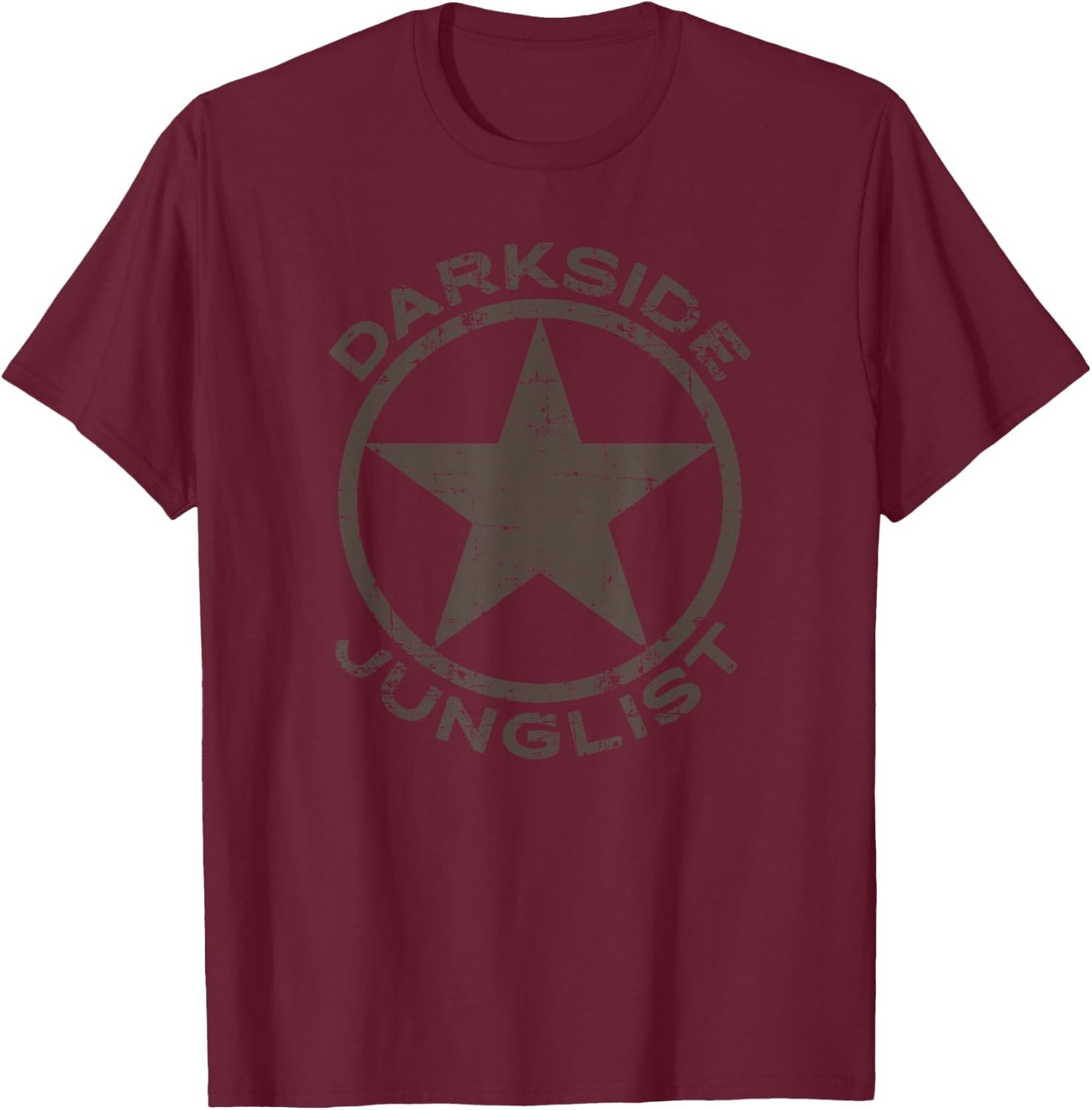 DNB Shirt Darkside Junglist Drum N Bass Alt Edition T-Shirt - T-Shirt | Maroon