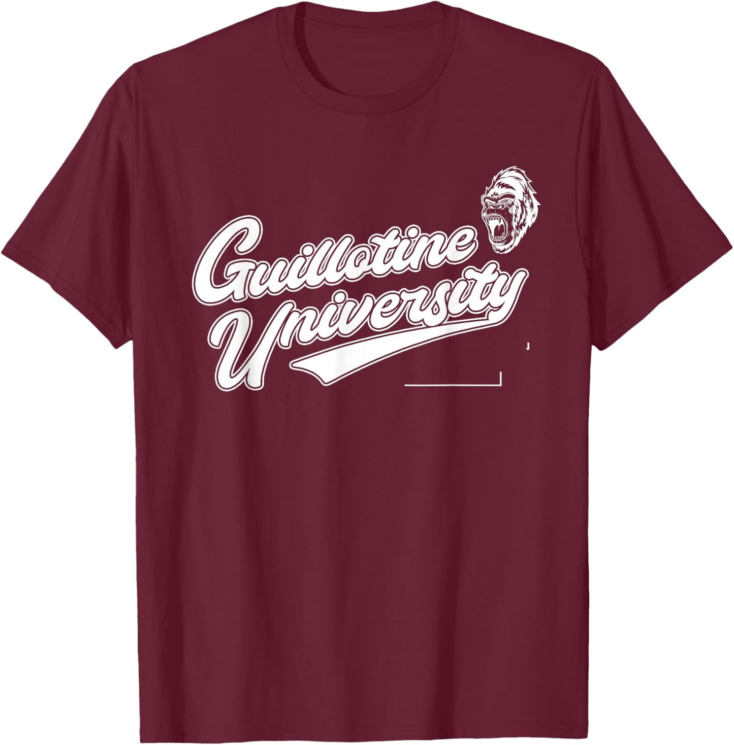 Brazilian Jiu Jitsu BJJ Coach MMA Fighter Guillotine Academy T-Shirt - T-Shirt | Maroon