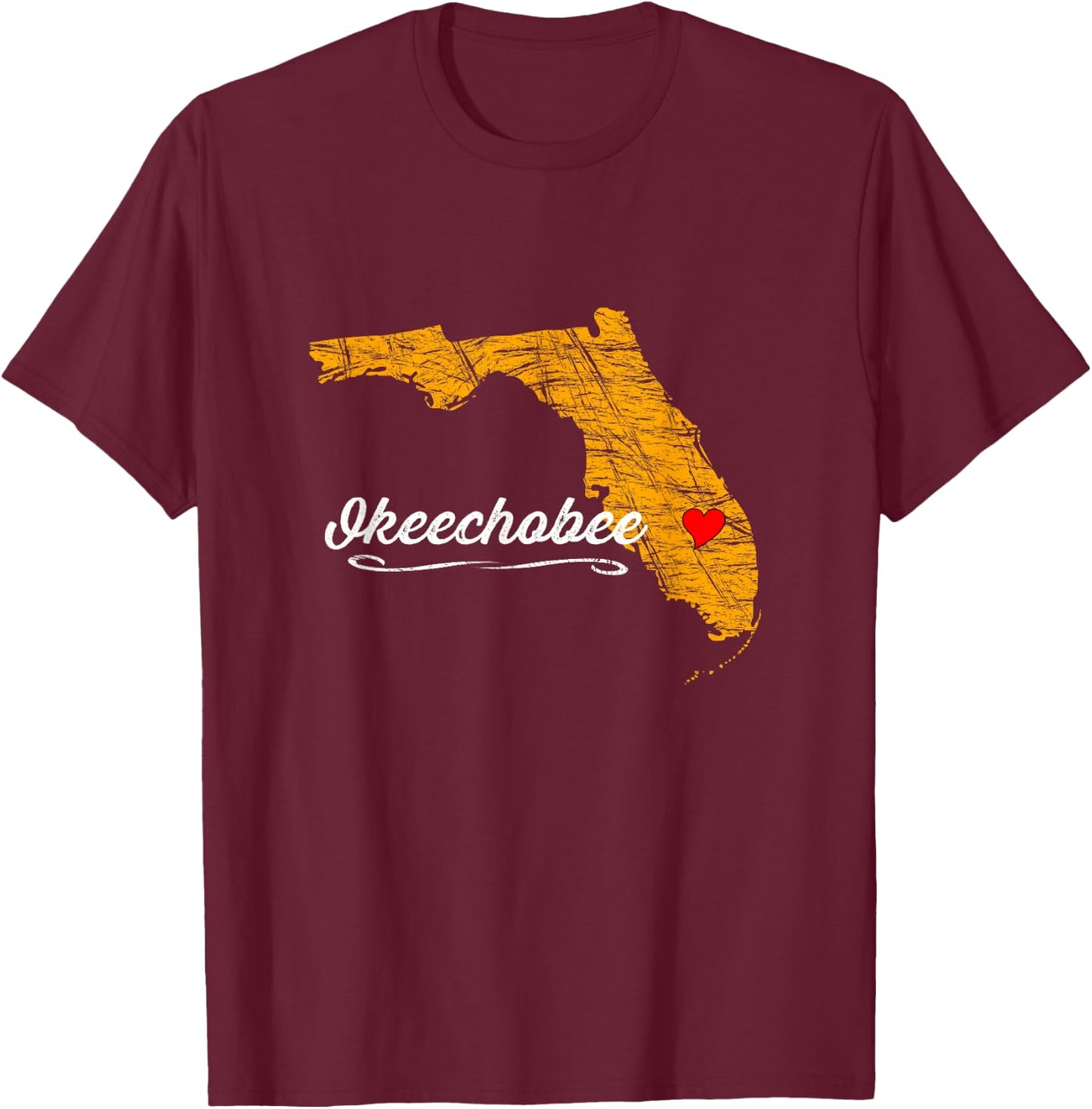 City of Okeechobee | FLORIDA - FL Merch Souvenir - Graphic T-Shirt - T-Shirt | Maroon
