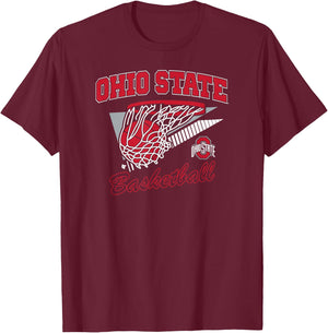 BreakingT Ohio State Basketball - OSU Licensed , Small, Black T-Shirt - T-Shirt | Maroon