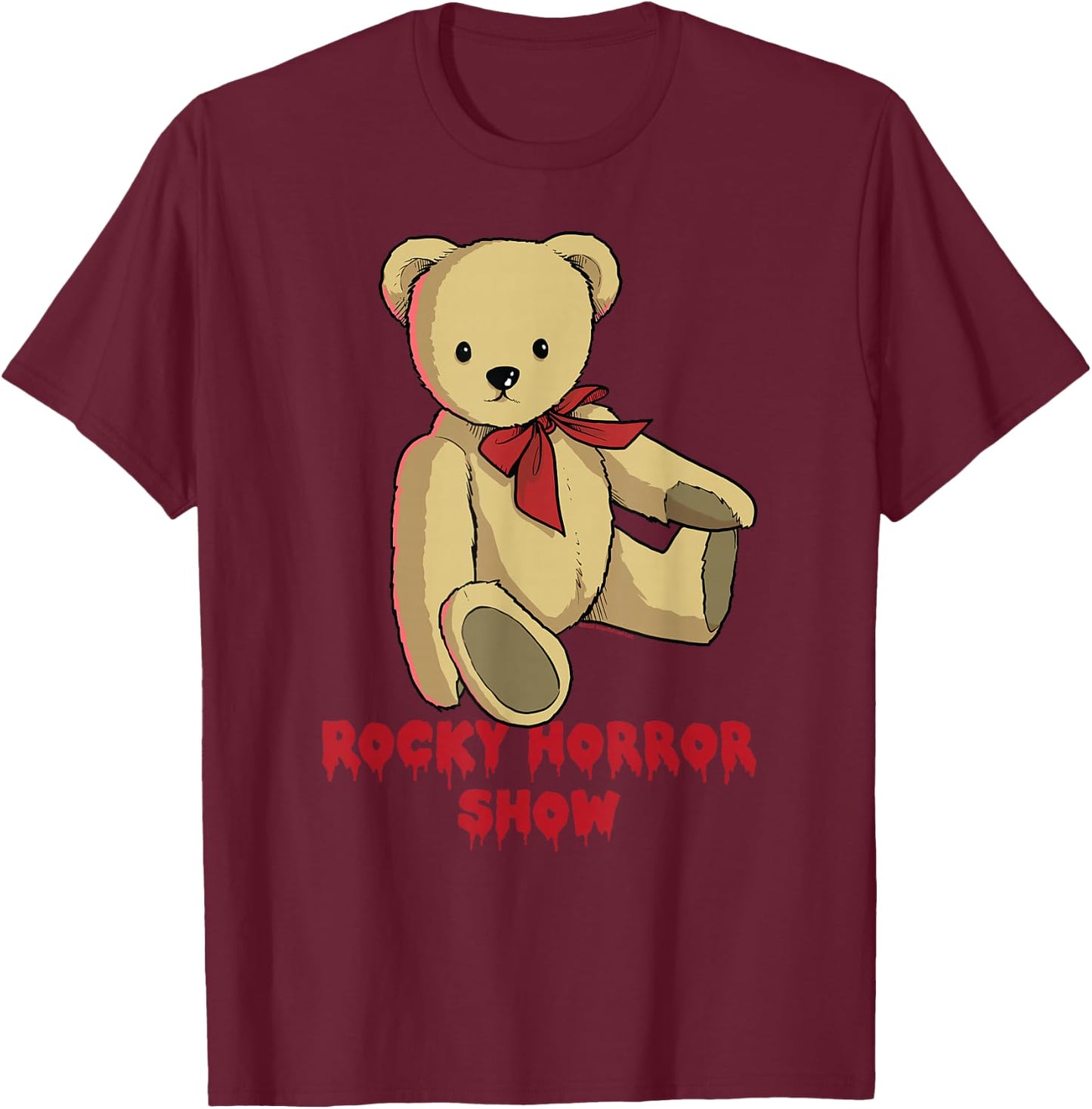 Rocky Horror Show Eddie's Teddy T-Shirt - T-Shirt | Maroon