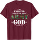 Christian Gifts Religious Bible Verse Scriptures God's Army T-Shirt - T-Shirt | Maroon