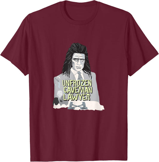 Saturday Night Live Unfrozen Caveman Lawyer T-Shirt - T-Shirt | Maroon