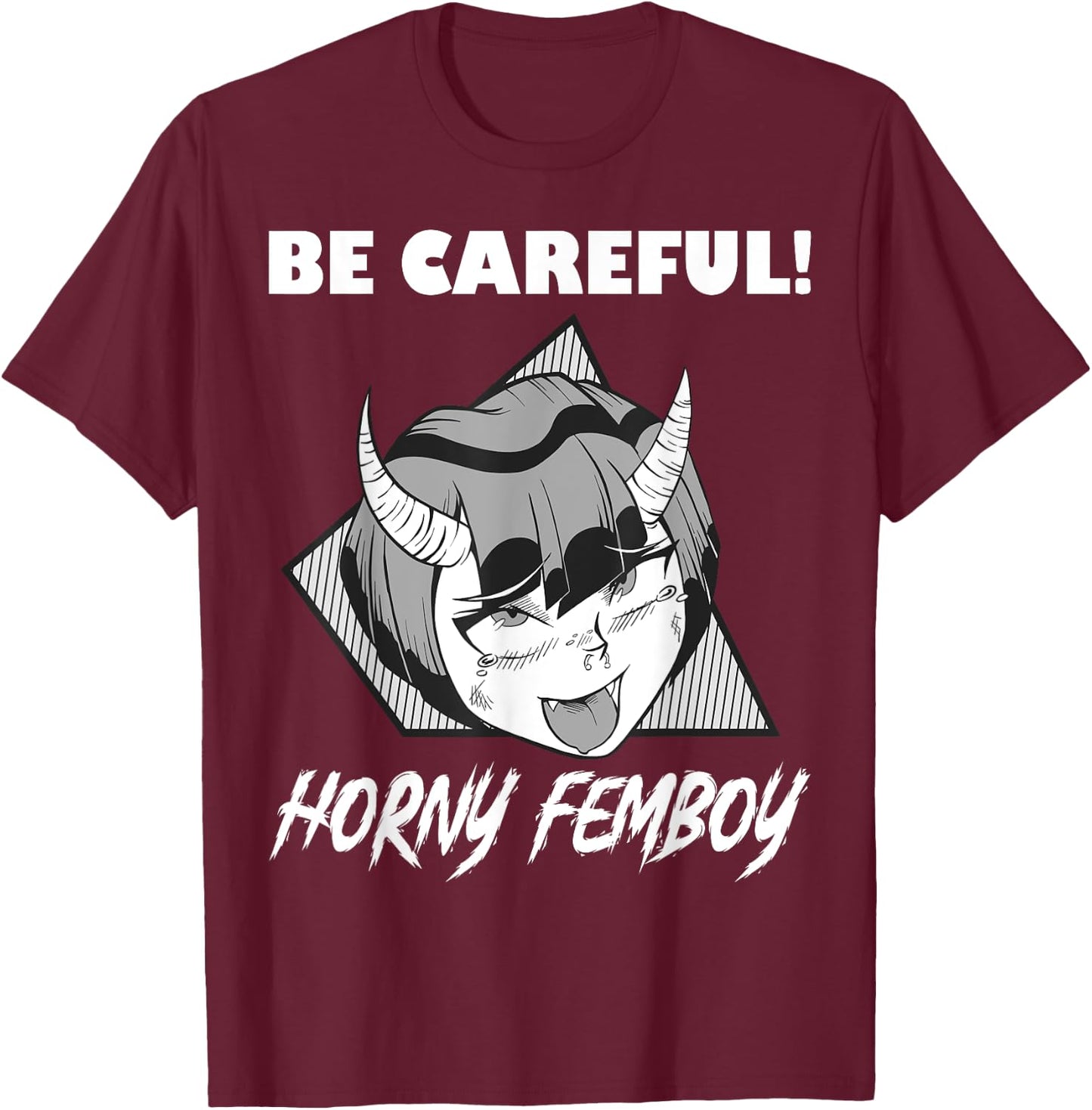 Femboy Outfit - Anime Femboy Oberteil - Sissies Cosplay Small T-Shirt - T-Shirt | Maroon