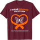 MS Gifts Apparel Clothing Son Multiple Sclerosis Awareness T-Shirt - T-Shirt | Maroon