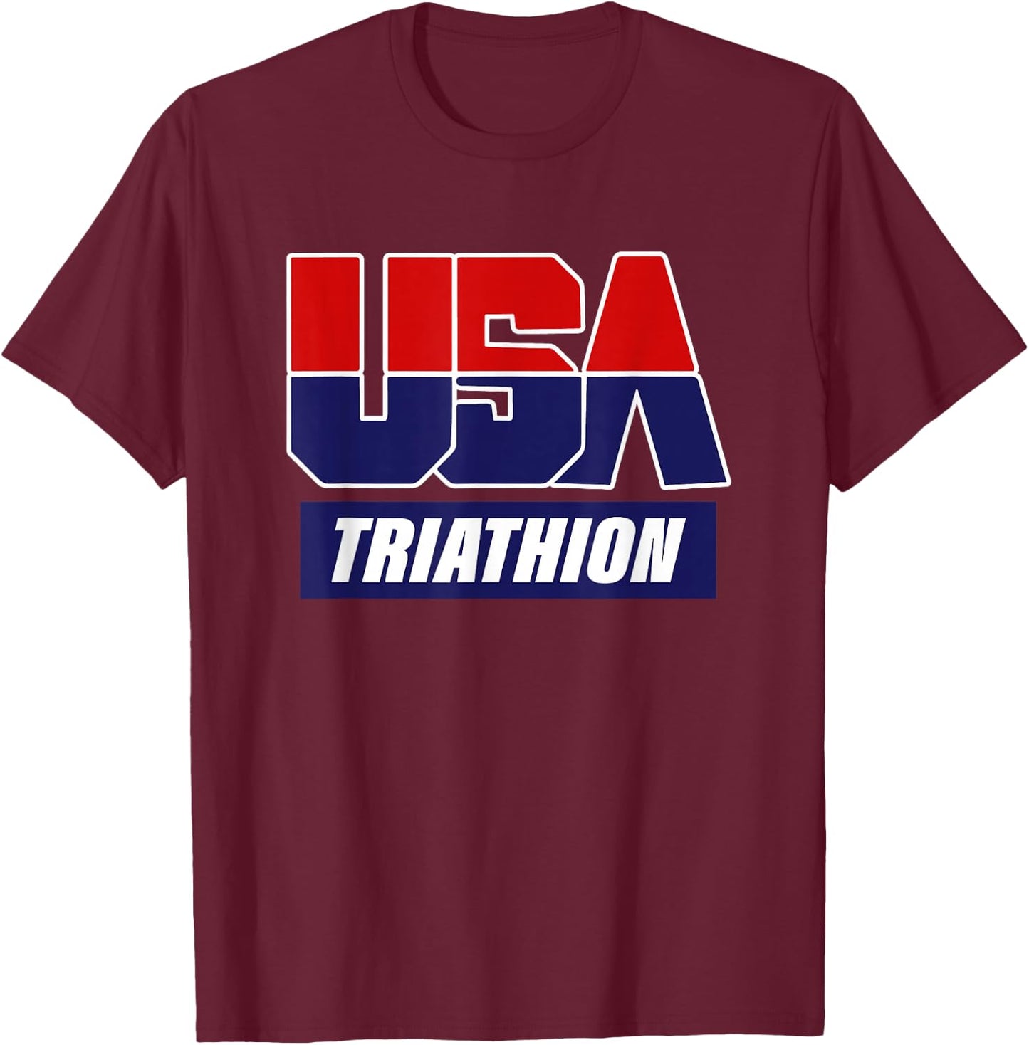 Triathlon 2021 USA Team T-Shirt - T-Shirt | Maroon