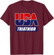 Triathlon 2021 USA Team T-Shirt - T-Shirt | Maroon