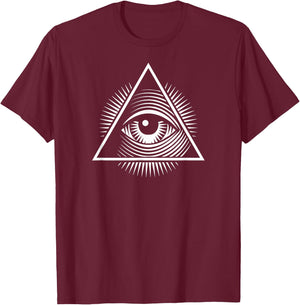All Seeing Eye T-Shirt - T-Shirt | Maroon