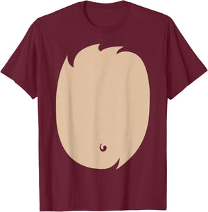 Deer Belly Shirt Cute Deer Costume DIY Halloween Costume T-Shirt - T-Shirt | Maroon