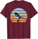 Magpie Bird Birdlover Birdwatcher Animal Biologist Birder T-Shirt - T-Shirt | Maroon