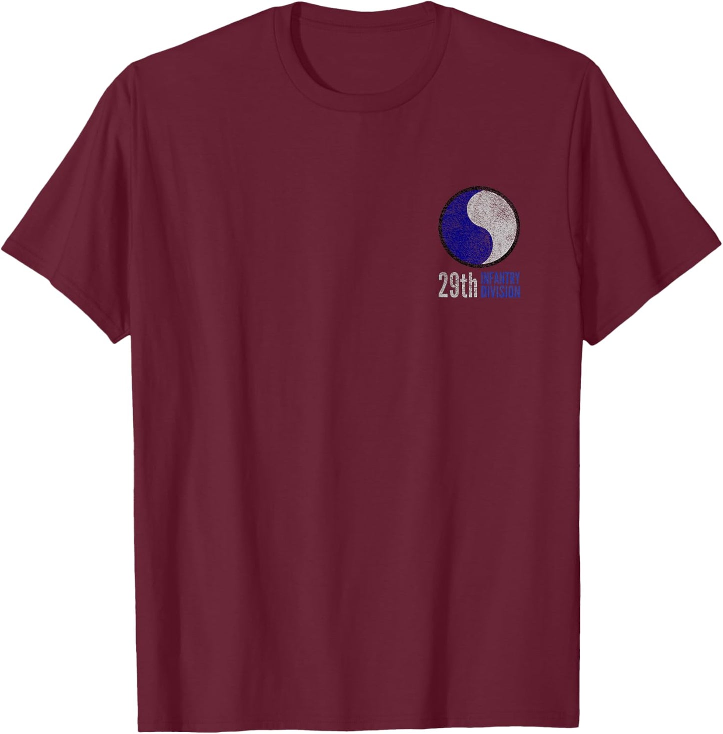 Infantry Division Army 29 T-Shirt - T-Shirt | Maroon