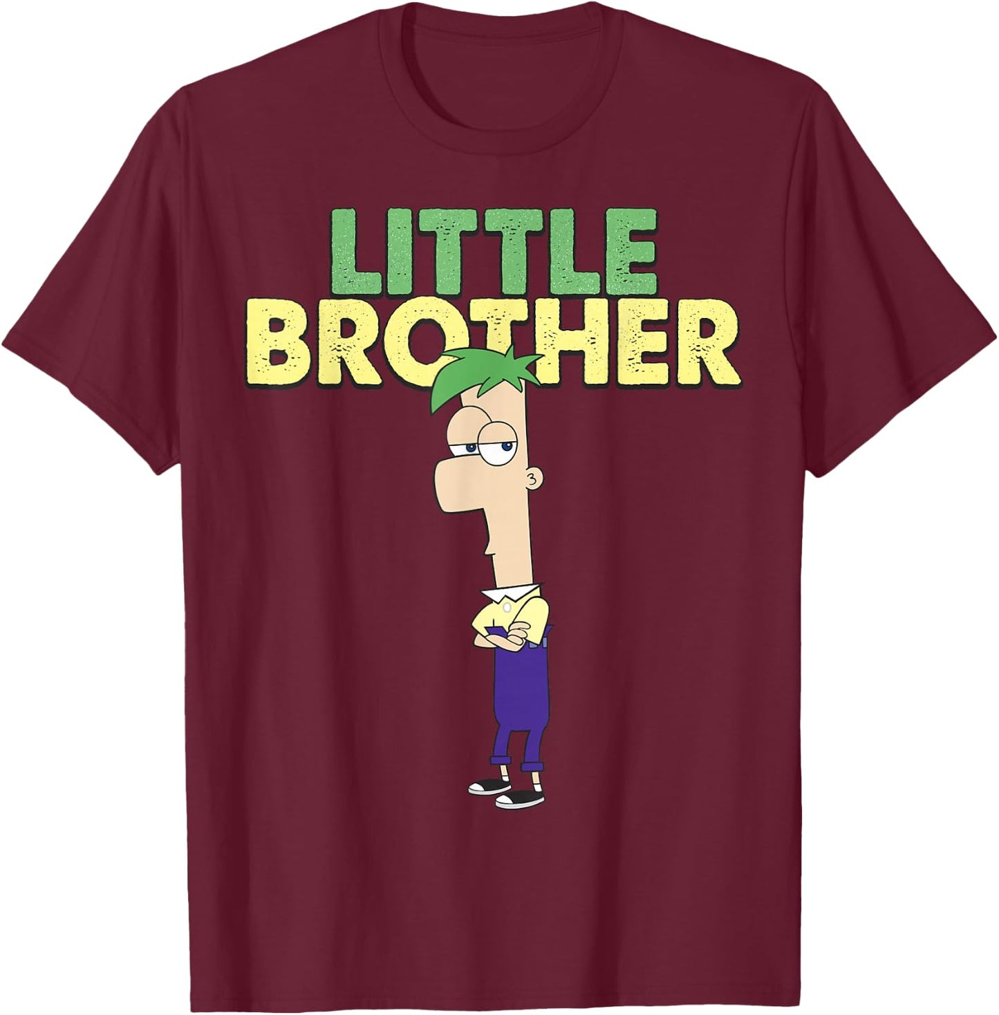 Disney Phineas And Ferb The Green Brother T-Shirt - T-Shirt | Maroon