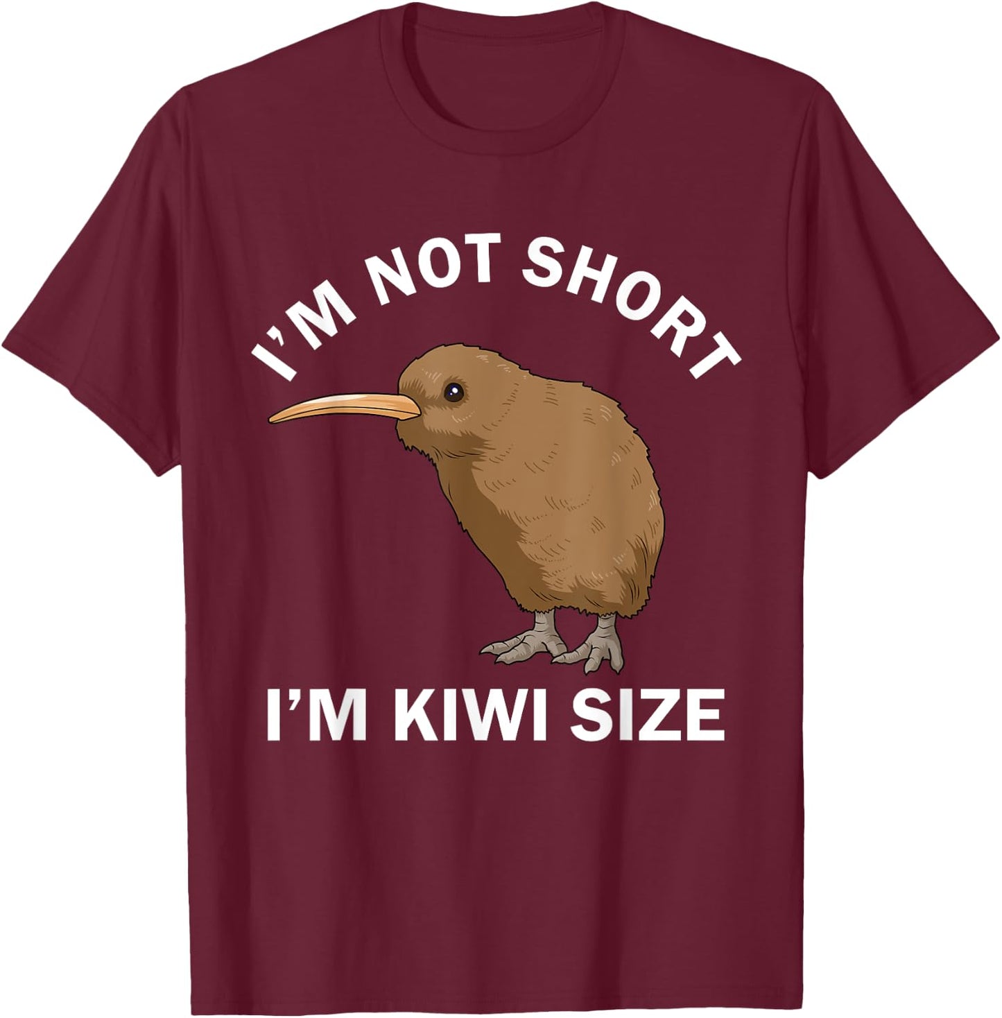 Funny Kiwi Shirt Women Kawaii Kiwi Bird Gifts New Zealand T-Shirt - T-Shirt | Maroon