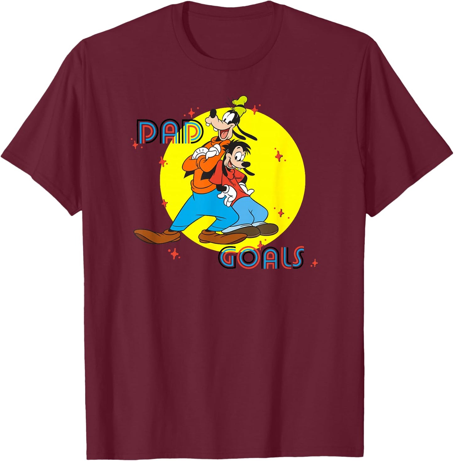Disney Father's Day Goofy and Max T-Shirt - T-Shirt | Maroon
