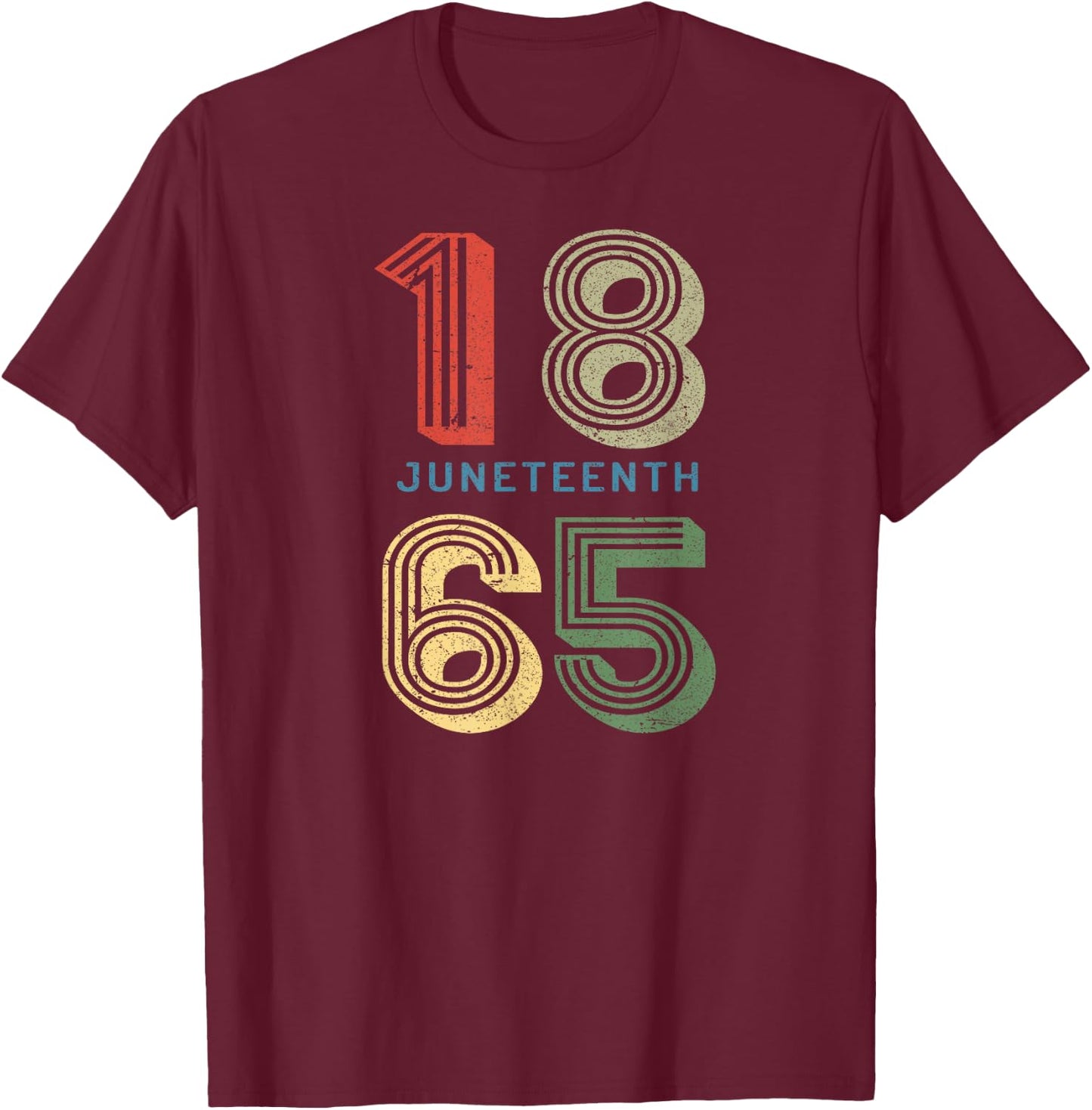 JUNETEENTH Freeish Since 1865 Melanin Ancestor Black History T-Shirt - T-Shirt | Maroon