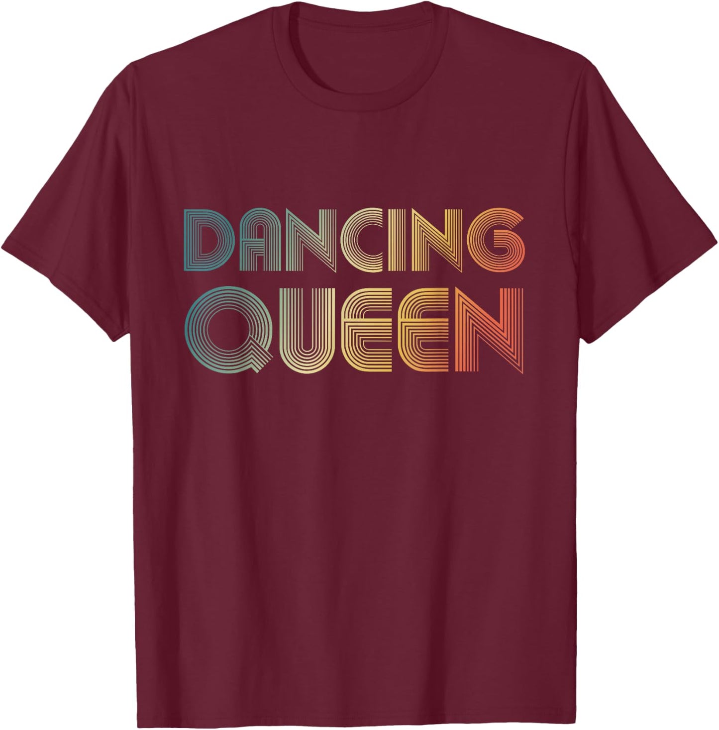 Disco Queen Funky Vintage 70s 80s For Dance Parties T-Shirt - T-Shirt | Maroon