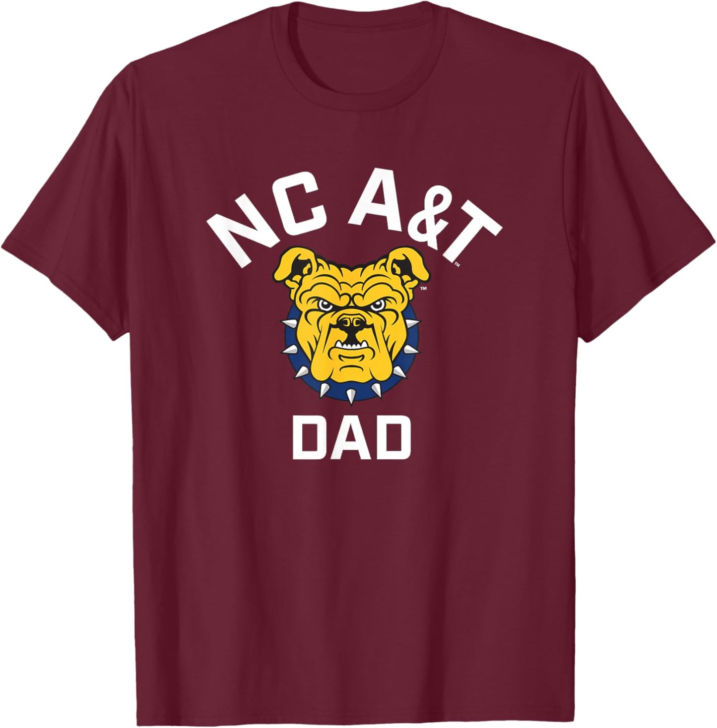 North Carolina A&T State University Aggies Arched Dad T-Shirt - T-Shirt | Maroon