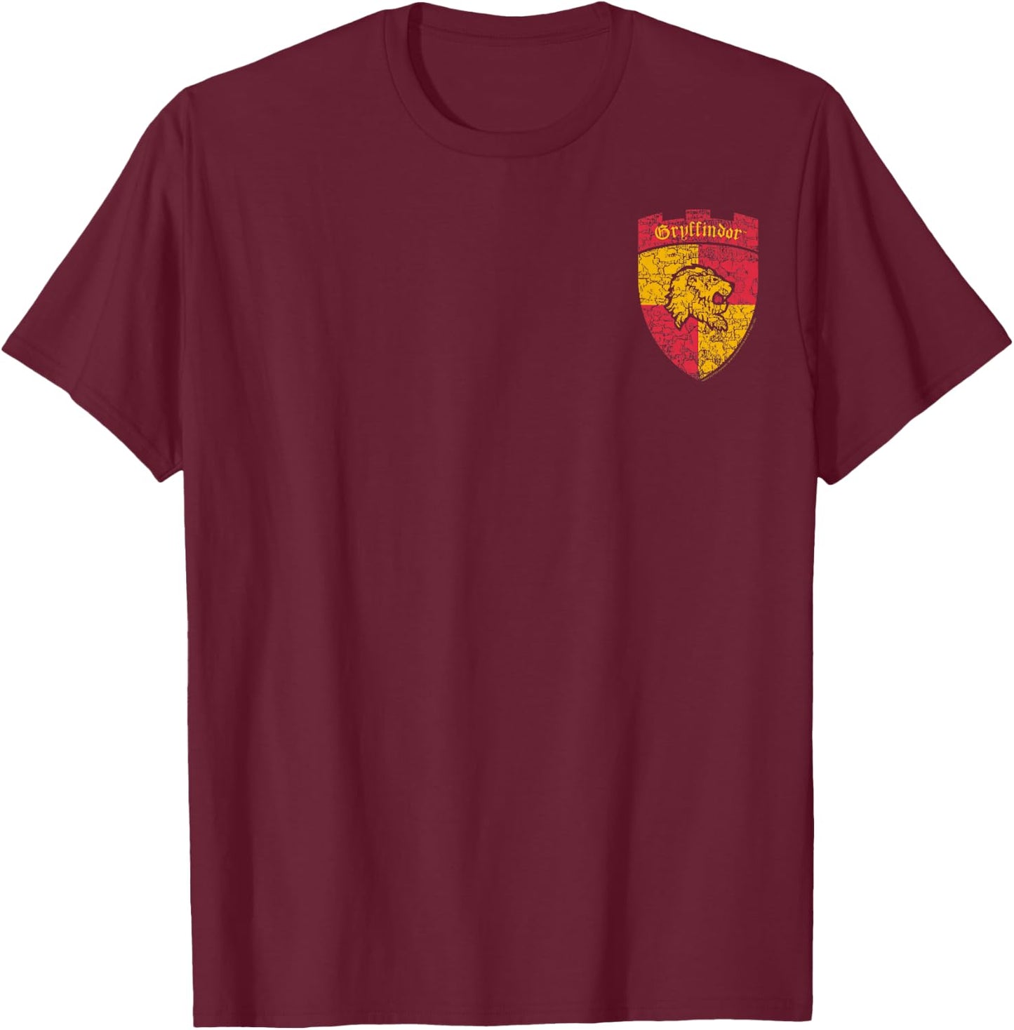 Harry Potter Gryffindor Crest Left Chest T-Shirt - T-Shirt | Maroon