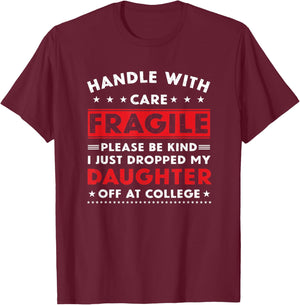 Leaving For College For Mom From Daughter Going To College T-Shirt - T-Shirt | Maroon