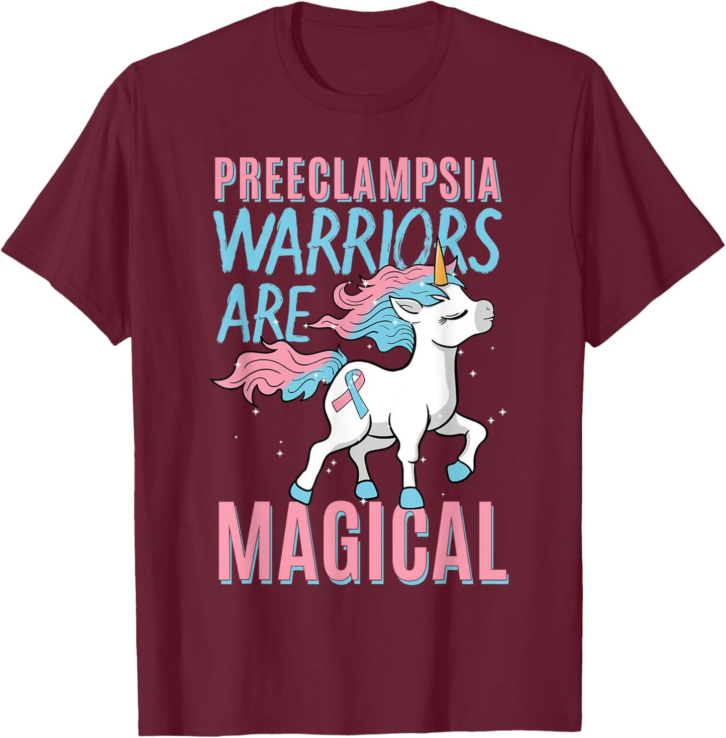 Preeclampsia Pregnancy Hypertension Pre-eclampsia Toxaemia T-Shirt - T-Shirt | Maroon