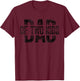 Dad of Two Kids Gifts Daddy of 2 Kids Father's Day T-Shirt - T-Shirt | Maroon