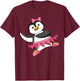 Penguin Ballerina Dance Ballet Dancer Flightless Bird Lover T-Shirt - T-Shirt | Maroon