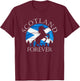 Scottish Pride Scotland Unicorn Scotland Flag Saltire T-Shirt - T-Shirt | Maroon