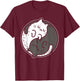 Yoga Cat Yin Yang Position Yoga Workout Gift Women T-Shirt - T-Shirt | Maroon