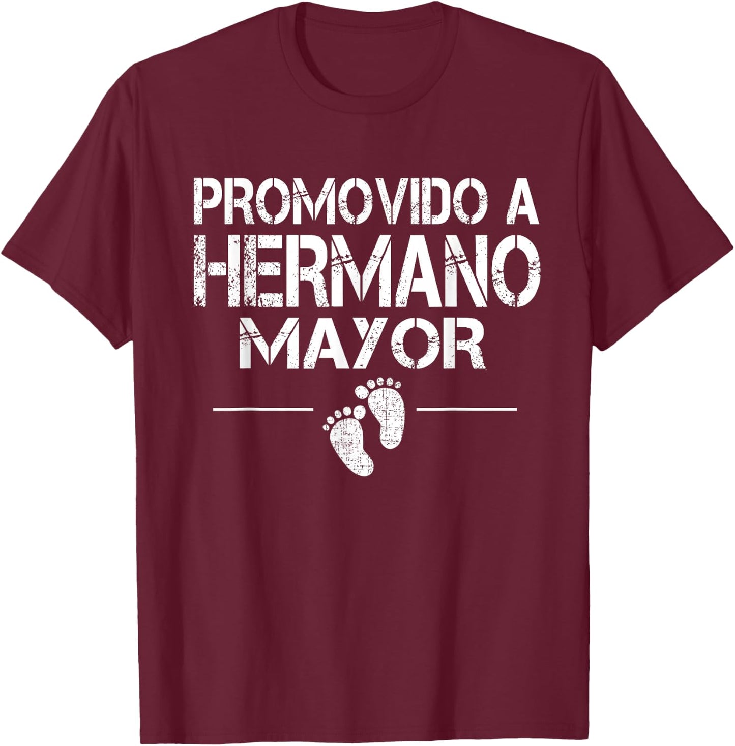 Promovido A Hermano Mayor Baby Shower Older Brother T-Shirt - T-Shirt | Maroon