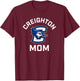 Creighton University Bluejays Arched Mom T-Shirt - T-Shirt | Maroon