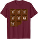 Funny Chocolate Periodic Table Of Elements Chemistry Lover T-Shirt - T-Shirt | Maroon