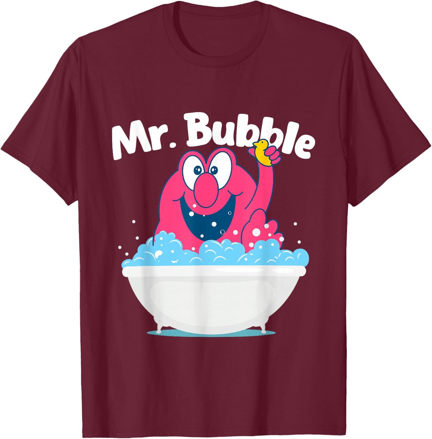 Mr. Bubble - Bubble Bath Hot Tub Wellness Bathtub T-Shirt - T-Shirt | Maroon