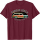 Ormond Beach Florida vintage surfing T-Shirt - T-Shirt | Maroon