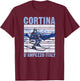 Cortina d'Ampezzo Italy Ski T-Shirt - T-Shirt | Maroon