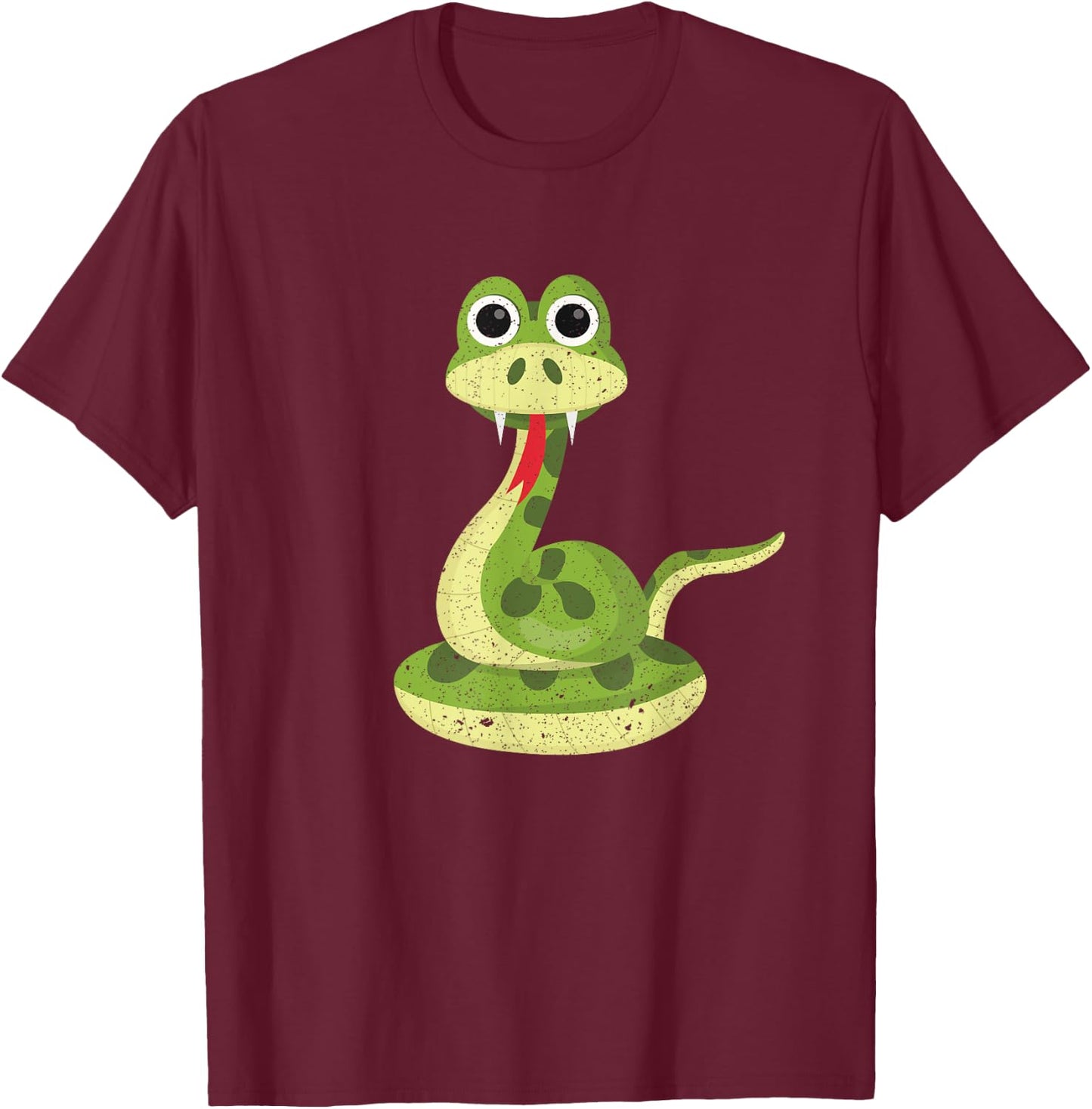 Reptile Kids Gift Cute Snake T-Shirt - T-Shirt | Maroon