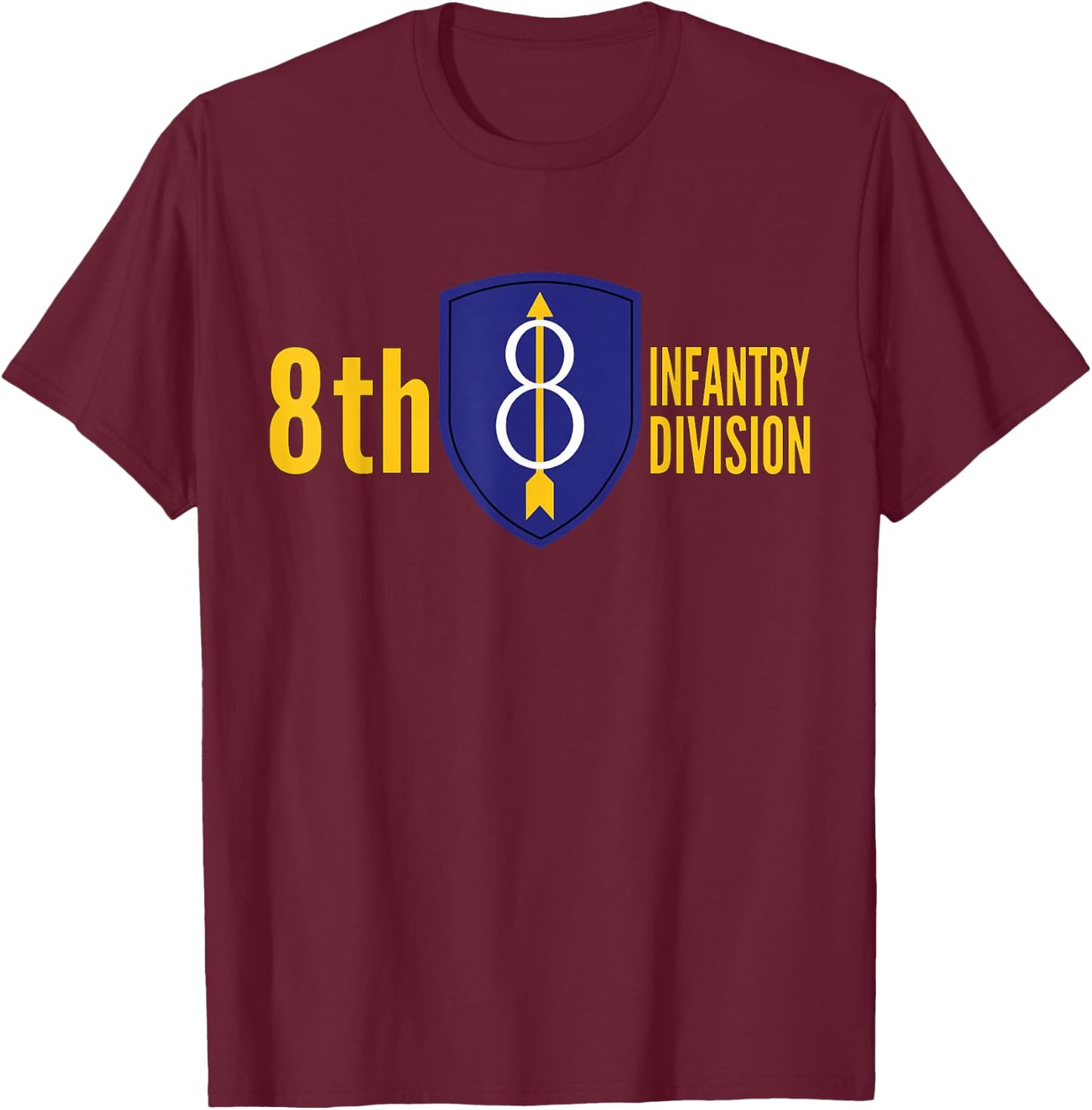 8th Infantry Division United States Army Pathfinder T-Shirt - T-Shirt | Maroon