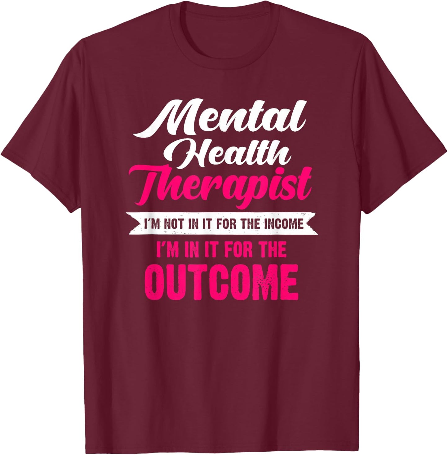 Therapist Puns Mental Health Funny Puns T-Shirt - T-Shirt | Maroon