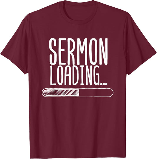 Funny Pastor Appreciation Gift | Cute Preaching Men Women T-Shirt - T-Shirt | Maroon