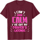 Funny Can't Keep Calm I've Got My Driver's License T-Shirt - T-Shirt | Maroon