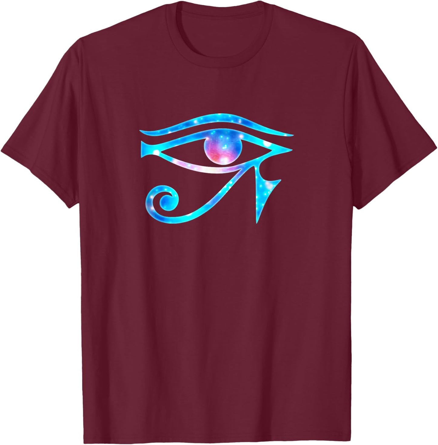 GALAXY STYLE by yuma Eye of Horus Egyptian Protection Symbol Lucky Charms T-Shirt - T-Shirt | Maroon