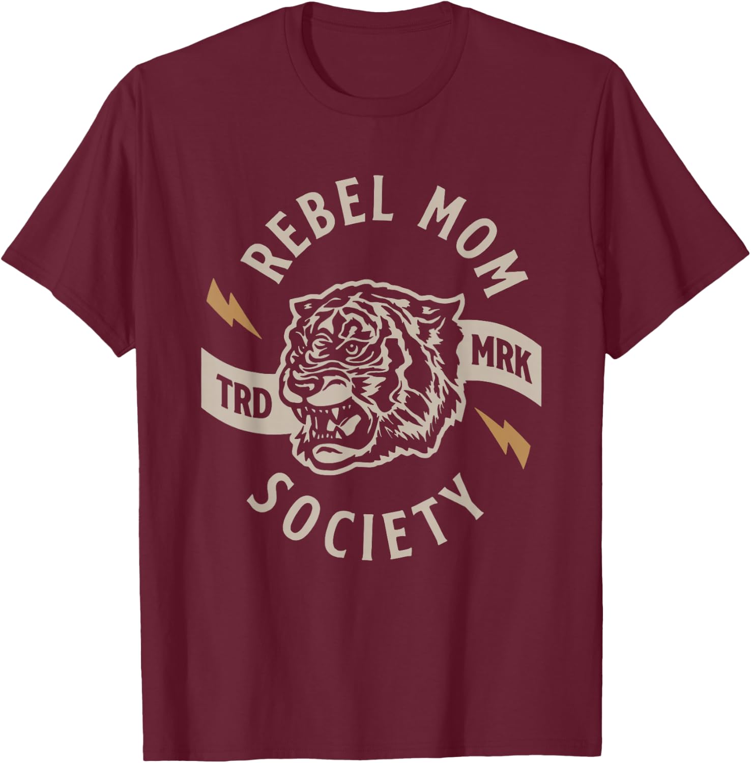 Rebel Mom Society T-Shirt - T-Shirt | Maroon
