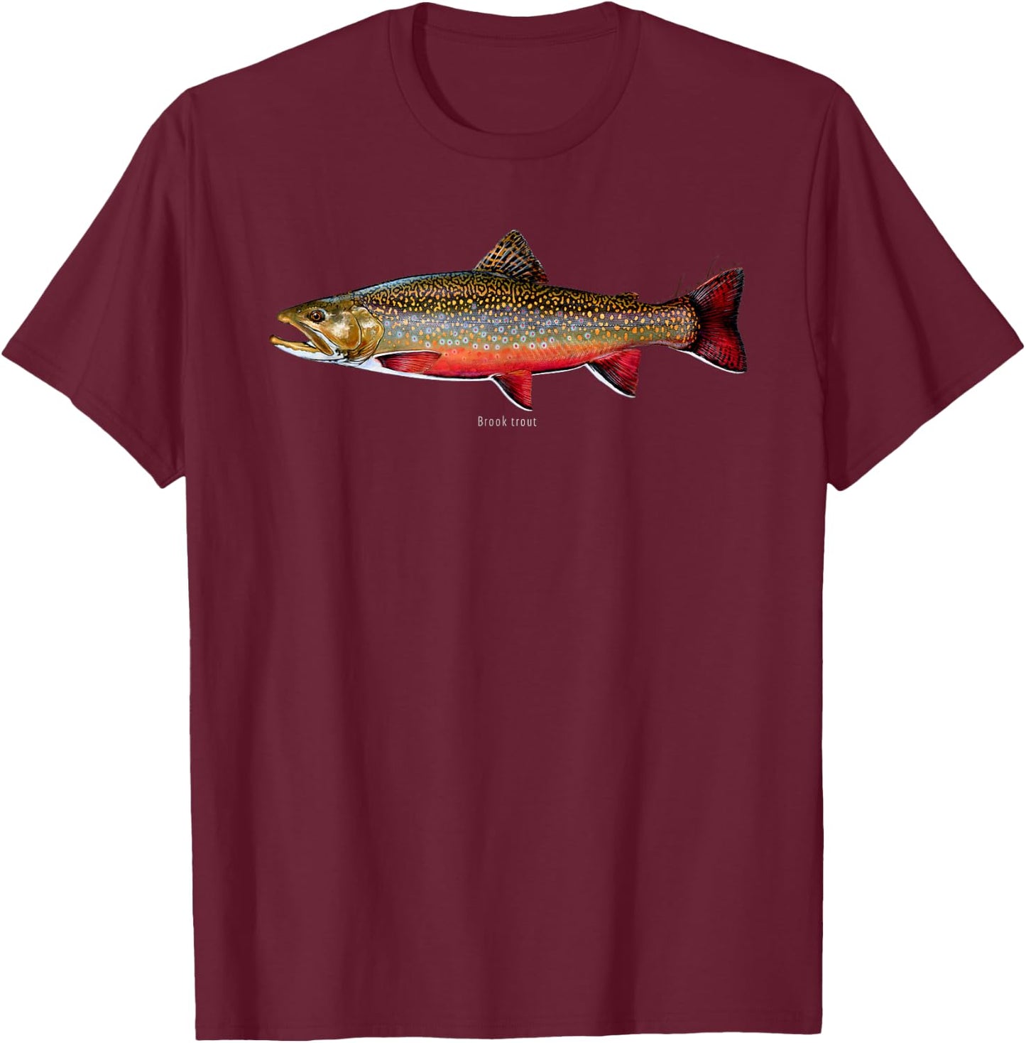 Studio Abachar Brook Trout T-Shirt - T-Shirt | Maroon