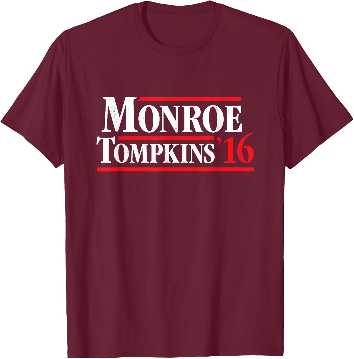 President James Monroe 1816 - Retro 4th of July T-Shirt - T-Shirt | Maroon