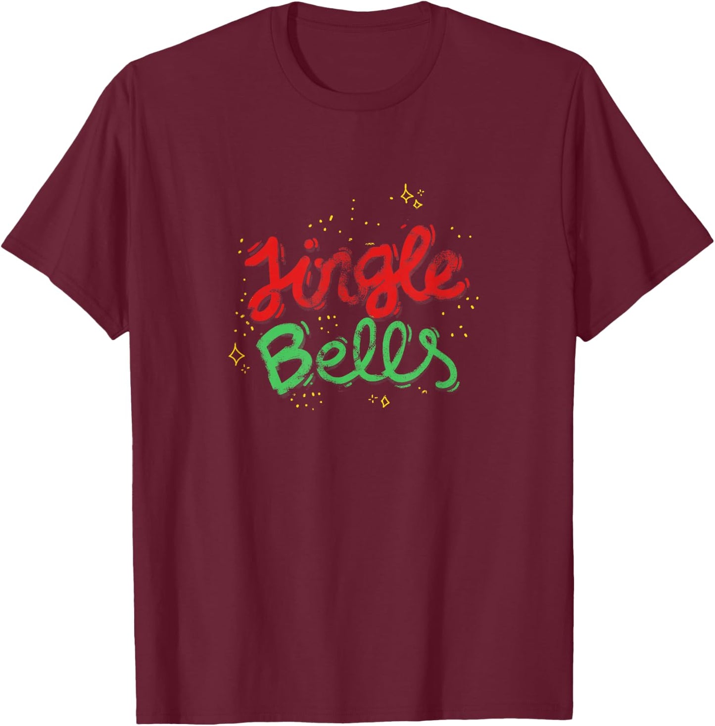 Jingle Bells T-Shirt - T-Shirt | Maroon