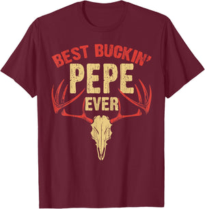 Best Buckin' Pepe Ever Shirt Deer Hunters Gift T-Shirt - T-Shirt | Maroon