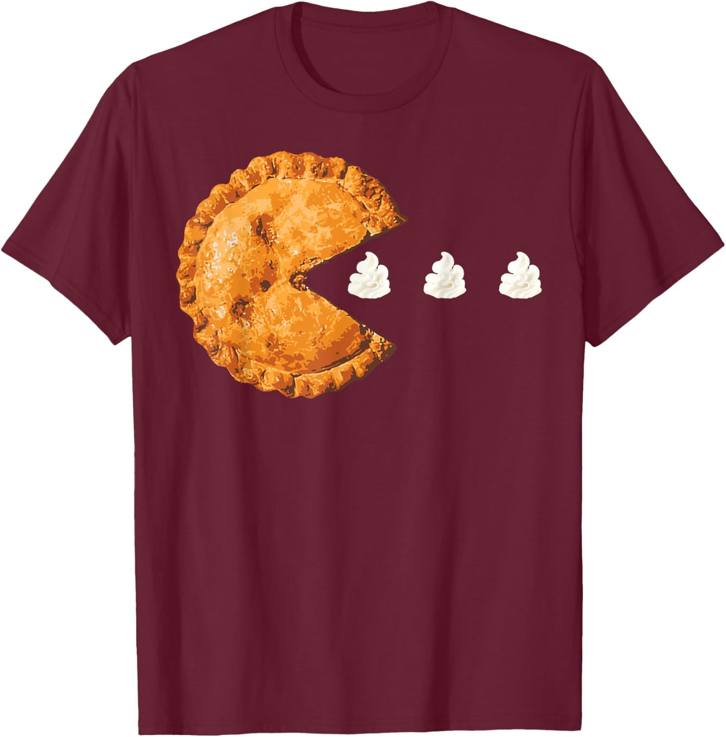 Thanksgiving Pumpkin Pie Whipped Cream | Cool Pie Gift T-Shirt - T-Shirt | Maroon