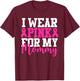 I Wear Pink For My Mommy Breast Cancer Awareness T-Shirt - T-Shirt | Maroon